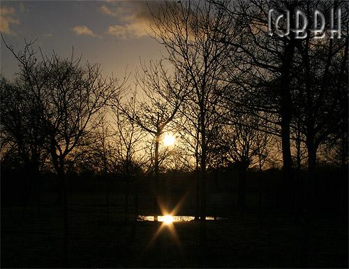 double coucher de soleil