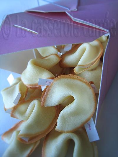 Fortune cookies (biscuits chinois)