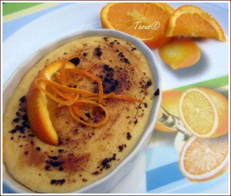 Crème catalane à l'orange