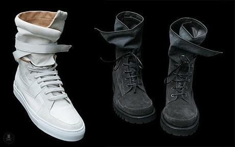 Sneakers Kris Van Assche automne / hiver 2009 : Hi Tops x Boots militaires