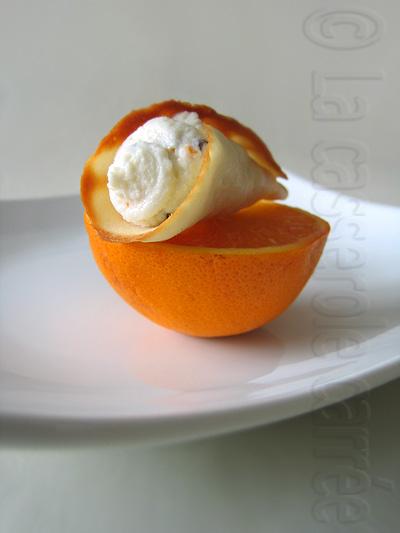 Neuvième participation défis Daring Bakers Cornets fourrés l'orange (tuiles sucrées)