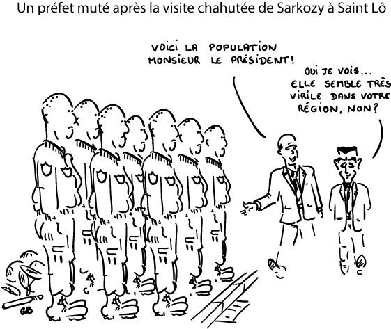 Un préfet muté après la visite chahutée de Sarkozy à Saint Lô