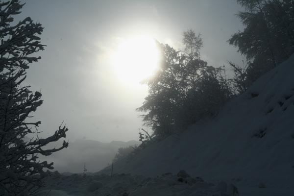 Un jour d'hiver à la montagne