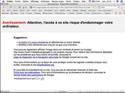 google risque probleme panne hacker