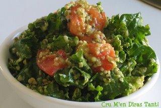 Salade de Kale et Graines de Chanvre!