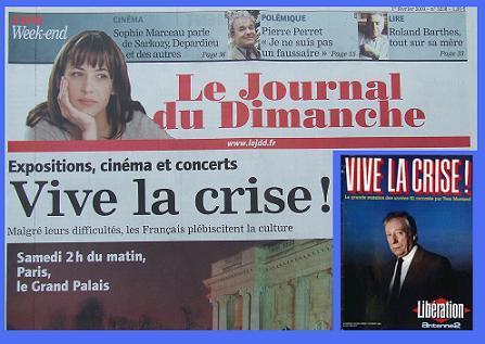 Le JDD 2009 et Libération 1984