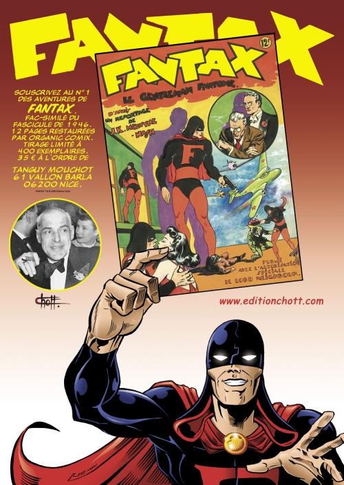 Tags : Fantax, Super héros, violence, BD, bande dessinée, Pierre Mouchot, Chott, Reed Man, Strange, réédition, intégrale, tirage limitée, Organic Comix, censure