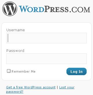 Fenêtre de connexion WordPress