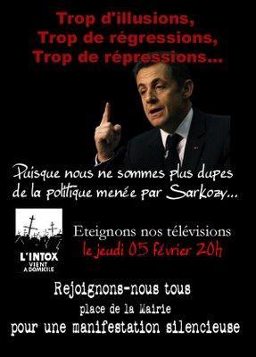 Ne pas écouter Sarkozy à la télé : l'appel