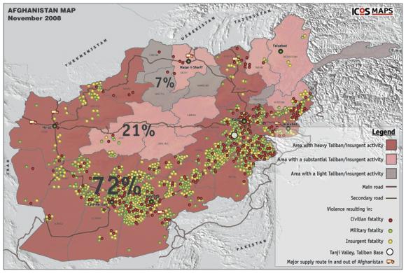 Les talibans contrÔlent 72% de l’afghanistan et multiplient les raids