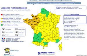 Meteo-France place 12 départements en vigilance neige/verglas