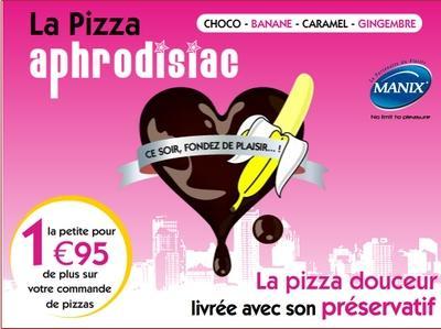 pizza et préservatif