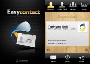 iphone  EasyContact, la carte de visite iPhone