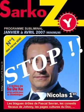 Stop Sarkozy Ier, boycott de son intervention de pure communication !
