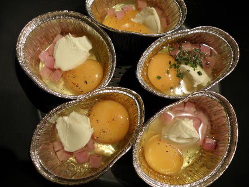 Thermomix: Oeufs cocotte, nature, au jambon....