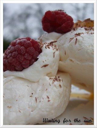 ≈ pavlovas mangue, framboises, bananes ≈