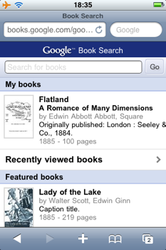iphone-google-book-search Accédez à plus de 1.5 million de livres sur votre iPhone avec Google Book Search Mobile!