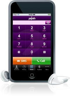 jajah_ipod_touch_white-label_application Jajah transformera votre iPod Touch en iPhone!