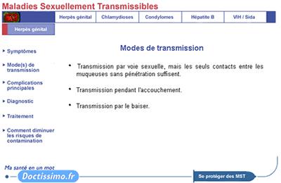 Aide mémoire sur les principales MST 