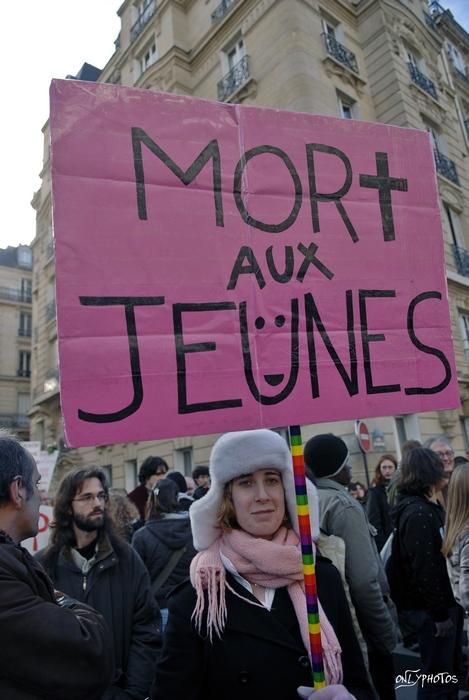 Journée d'action dans les universités contre la LRU. 5 février 2009.