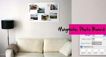 Photoshop and Illustrator Magnetic Photo Boards