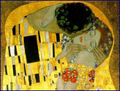 Klimt - Le baiser, détail 1