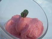 Sorbet crémeux fraise pastèque
