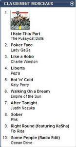 Top iTunes - Les Pussycat Dolls, Lady Gaga et Charlie Winston en tête