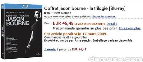 [Commande] Coffret Blu Ray Jason Bourne Trilogie