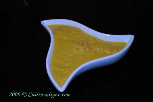 Velouté de carotte au lait de coco