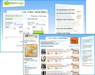 MonNuage.fr, un nouveau comparateur e-tourisme 2.0