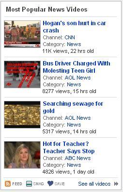 truveo moteur de recherche video RSS