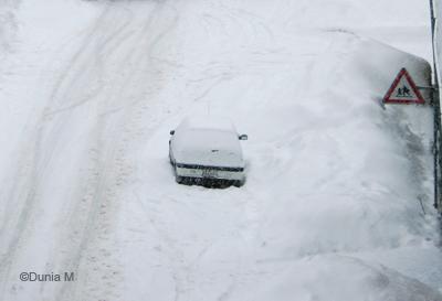 La Chaux-de-Fonds: neige 17 février 2009