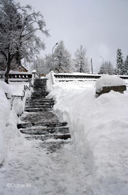 La Chaux-de-Fonds: neige 18 février 2009