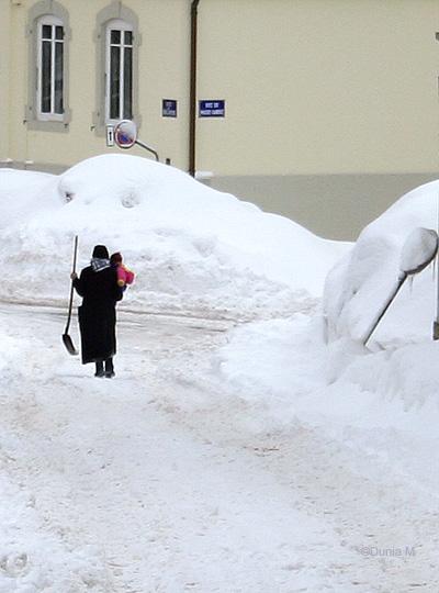 La Chaux-de-Fonds: neige 18 février 2009