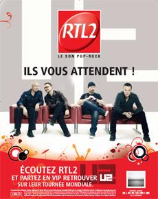 RTL2 envoie ses auditeurs sur la tournée mondiale de U2