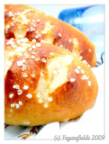 Les Moritz ou petits pains Bretzels (vegan)