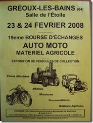 Bourse d’Echanges Auto-Moto-Matériel Agricole à Gréoux les Bains