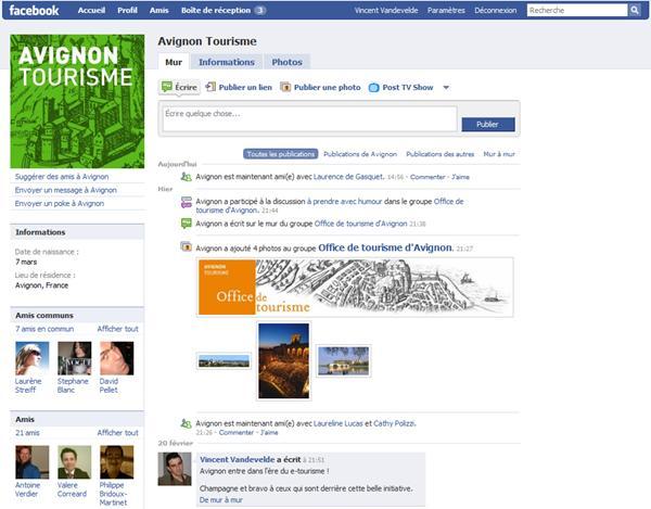 Avignon Tourisme sur Facebook