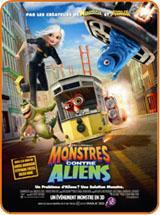 Monstres contre Aliens - affiche version française du prochain Dreamworks