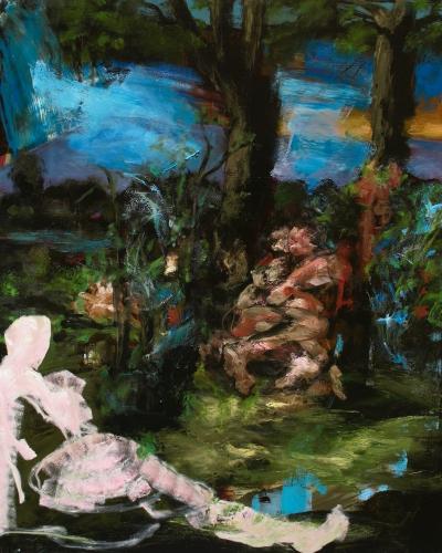 280207170244Blaue Blume 2007 Huile sur toile 250 x 200 cm.jpg