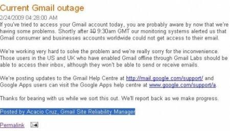 Quand Gmail pète un câble