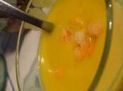 Soupe lait coco curry crevettes