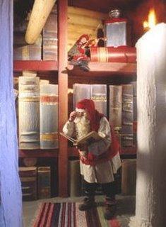 Bibliothèque du Père Noël en Laponie Finlande