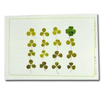 trèfles feuillesExprimez meilleurs voeux bonheur…