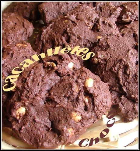Cookies sucrés salés, chocolat & cacahuètes grillées