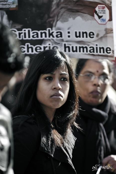 manifestation de la diaspora tamoul - Paris - 28 février 2009 -