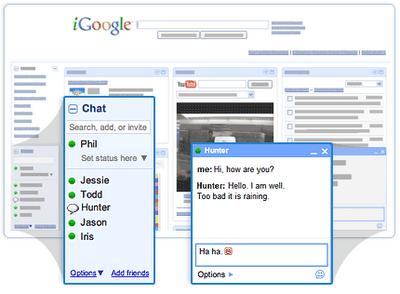 iGoogle+chat Le tchat de GMail arrive sur iGoogle