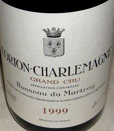 Bonneau Martray 1999 (Corton Charlemagne)
