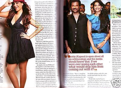 Sonam Kapoor en couverture de Marie Claire
